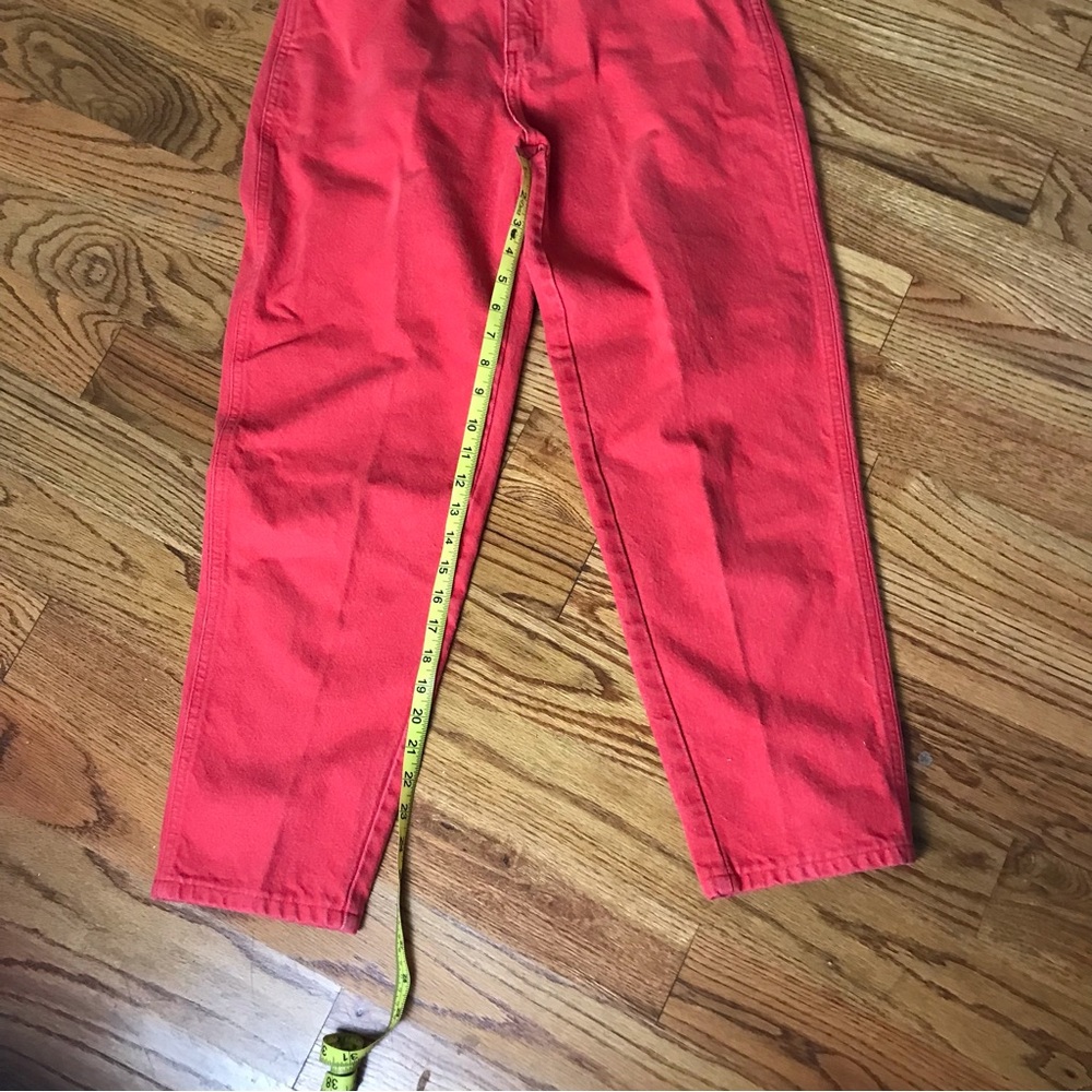 Land’s End Red Mom Jeans - Picture 4 of 8